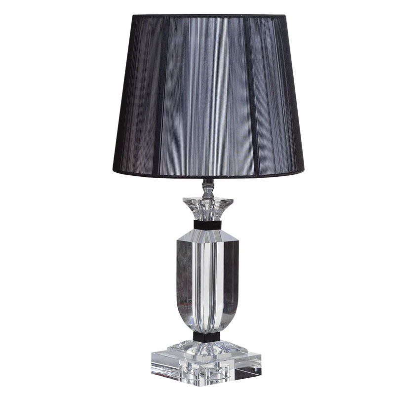 Настольная лампа Crystal Base Table Lamp Черный в Барнауле | Loft Concept 