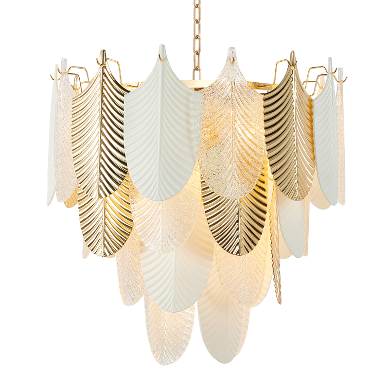 Люстра Abelia Chandelier 62 Золотой Белый Прозрачный Люстра Abelia Chandelier 62 Золотой Белый Прозрачный в Барнауле | Loft Concept
