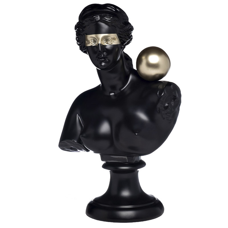 Статуэтка Antique Bust woman Золотой Черный Статуэтка Antique Bust woman Золотой Черный в Барнауле | Loft Concept