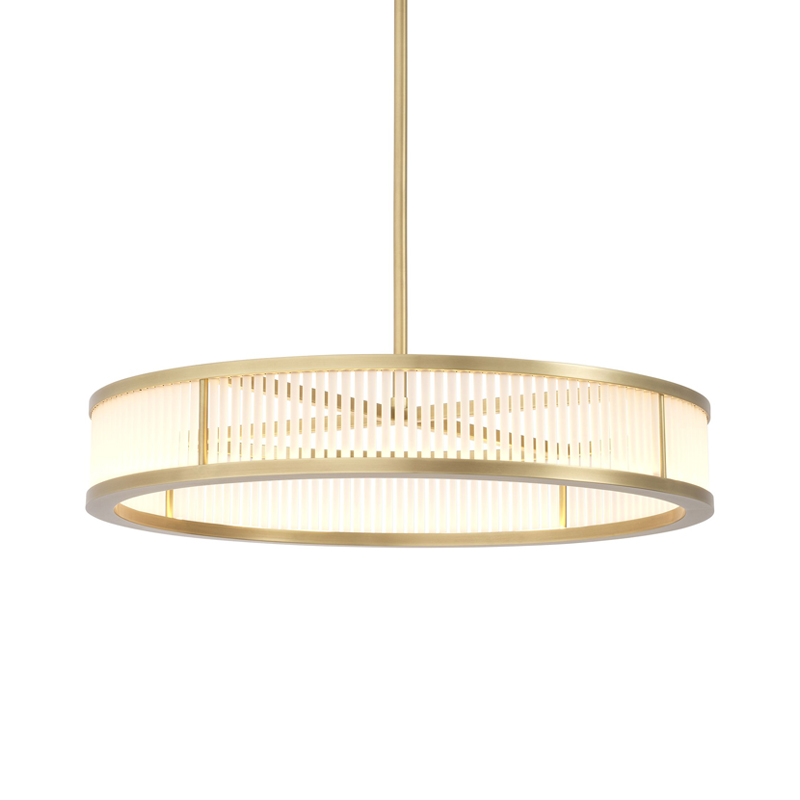 Люстра Eichholtz Chandelier Thibaud S Brass Латунь Античная полированная Белое матовое стекло Люстра Eichholtz Chandelier Thibaud S Brass Латунь Античная полированная Белое матовое стекло в Барнауле | Loft Concept