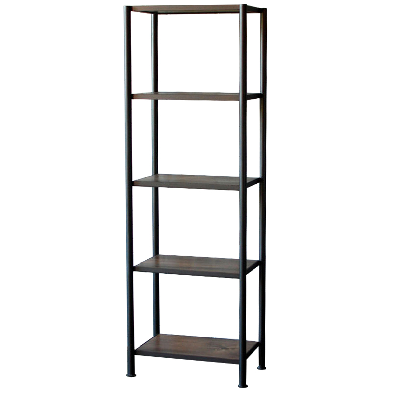 Стеллаж Keelan Industrial Metal Rust Rack Черный Коричневый Стеллаж Keelan Industrial Metal Rust Rack Черный Коричневый в Барнауле | Loft Concept