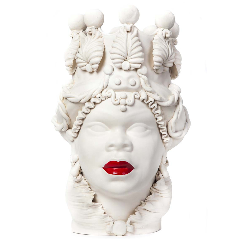 Ваза VASE MORO LADY LIPSTICK Белый Красный Ваза VASE MORO LADY LIPSTICK Белый Красный в Барнауле | Loft Concept