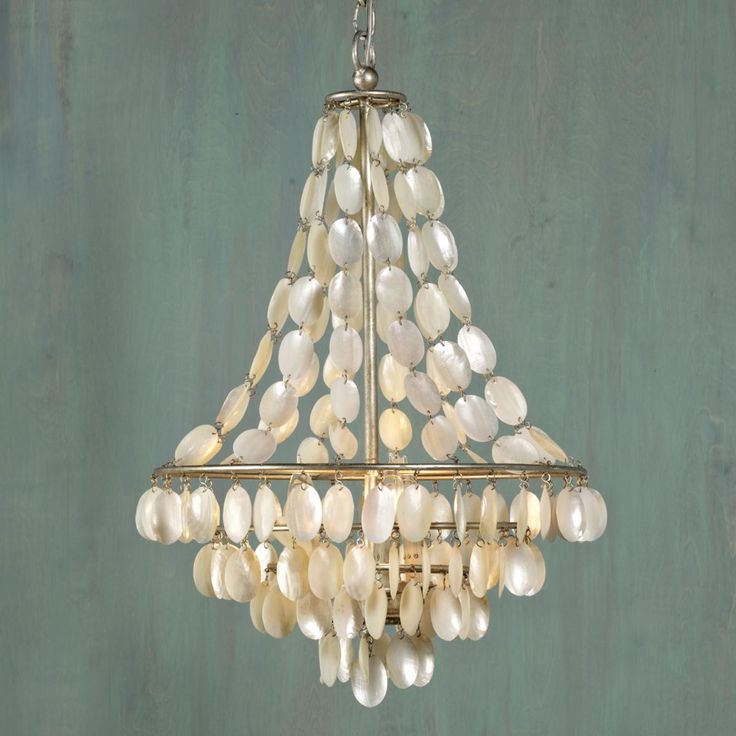 Подвесной светильник SHELL Classic Chandelier Белый Серебряный в Барнауле | Loft Concept 
