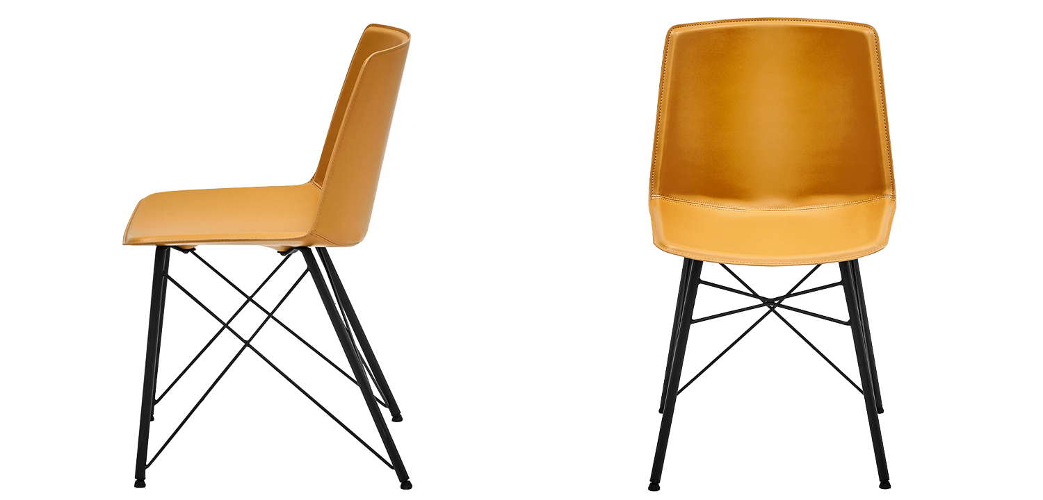 Стул Blaan Stool yellow - фото №1