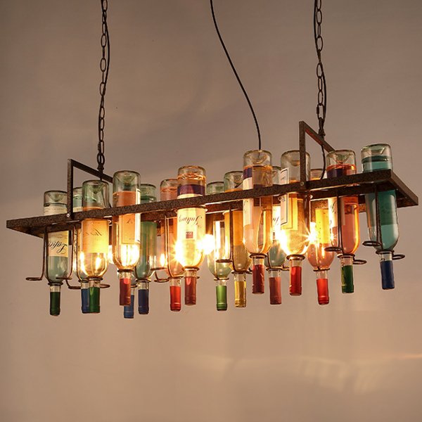 Люстра Bottle Bar Rectangle 120 Коричневый Люстра Bottle Bar Rectangle 120 Коричневый в Барнауле | Loft Concept