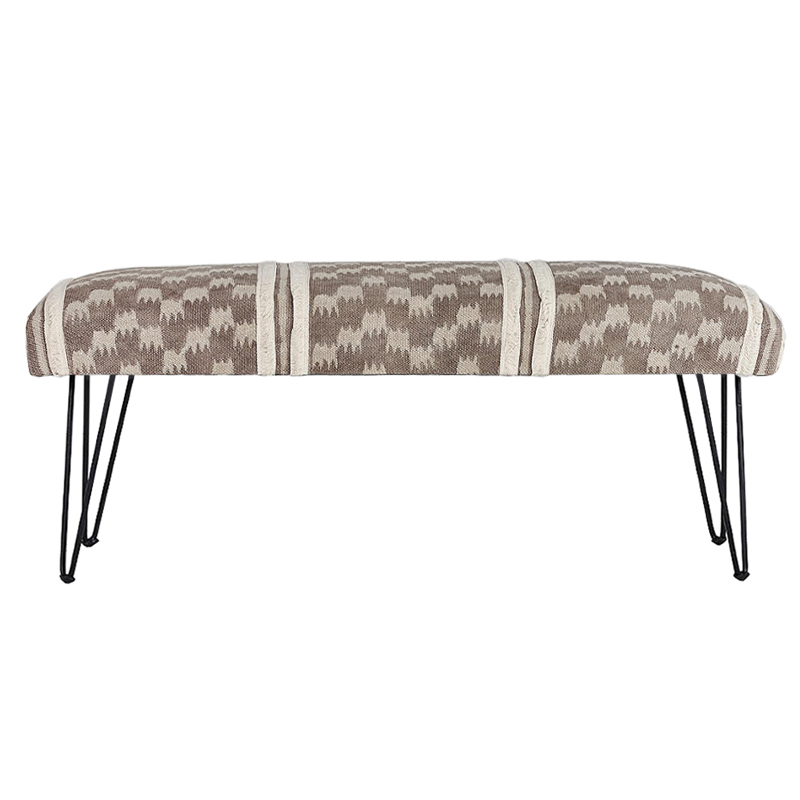 Оттоманка Beige Kilim Ornament Бежево-серый в Барнауле | Loft Concept 