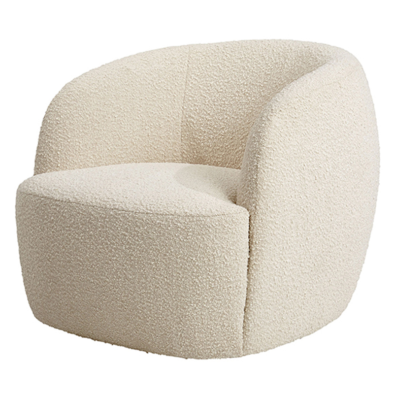 Кресло Boucle Armchair Pacific Белый Кресло Boucle Armchair Pacific Белый в Барнауле | Loft Concept