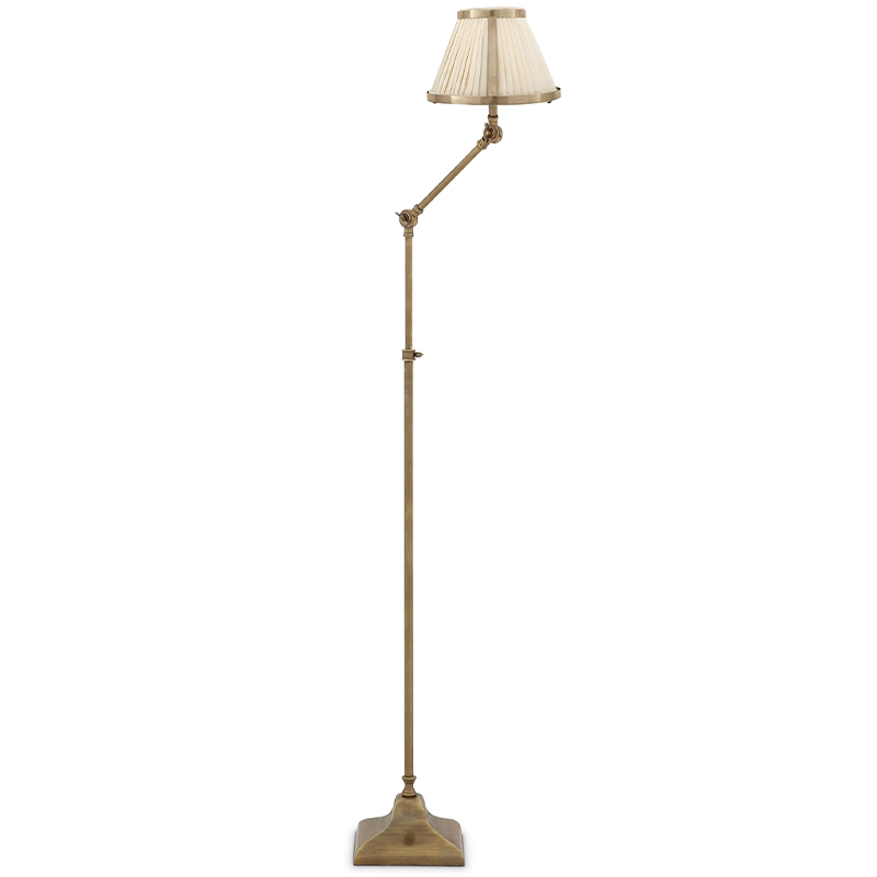 Торшер Eichholtz Floor Lamp Brunswick Винтажная латунь Кремовый Черный Торшер Eichholtz Floor Lamp Brunswick Винтажная латунь Кремовый Черный в Барнауле | Loft Concept