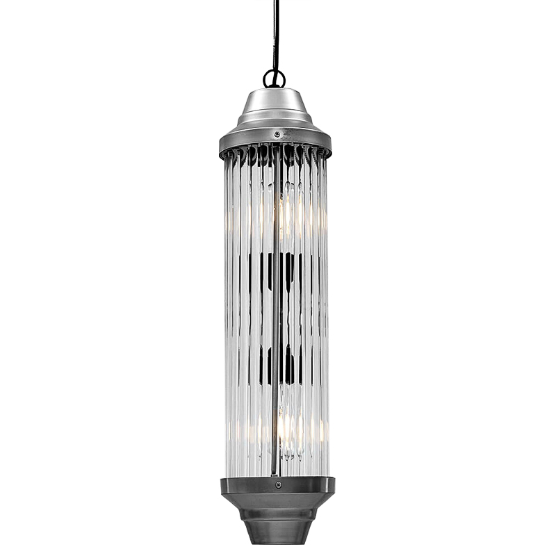 Подвесной светильник Transparent Tubes Pendant Хром Прозрачный Подвесной светильник Transparent Tubes Pendant Хром Прозрачный в Барнауле | Loft Concept