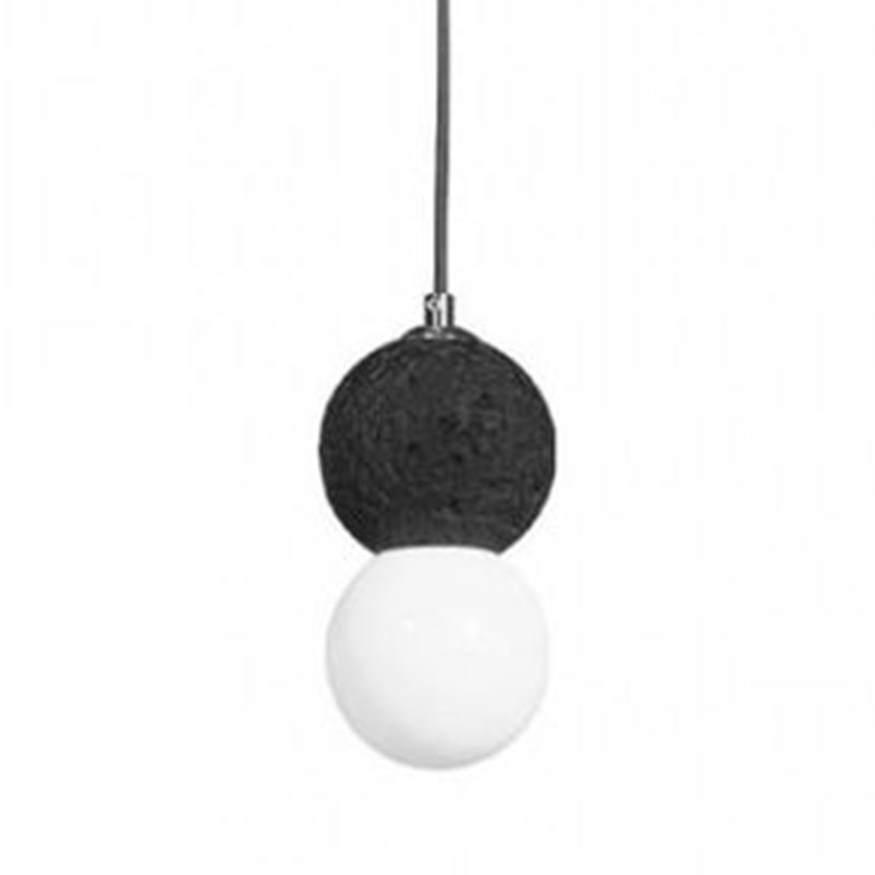 Светильник подвесной Sea foam Black диаметр 10 Белый Черный Светильник подвесной Sea foam Black диаметр 10 Белый Черный в Барнауле | Loft Concept