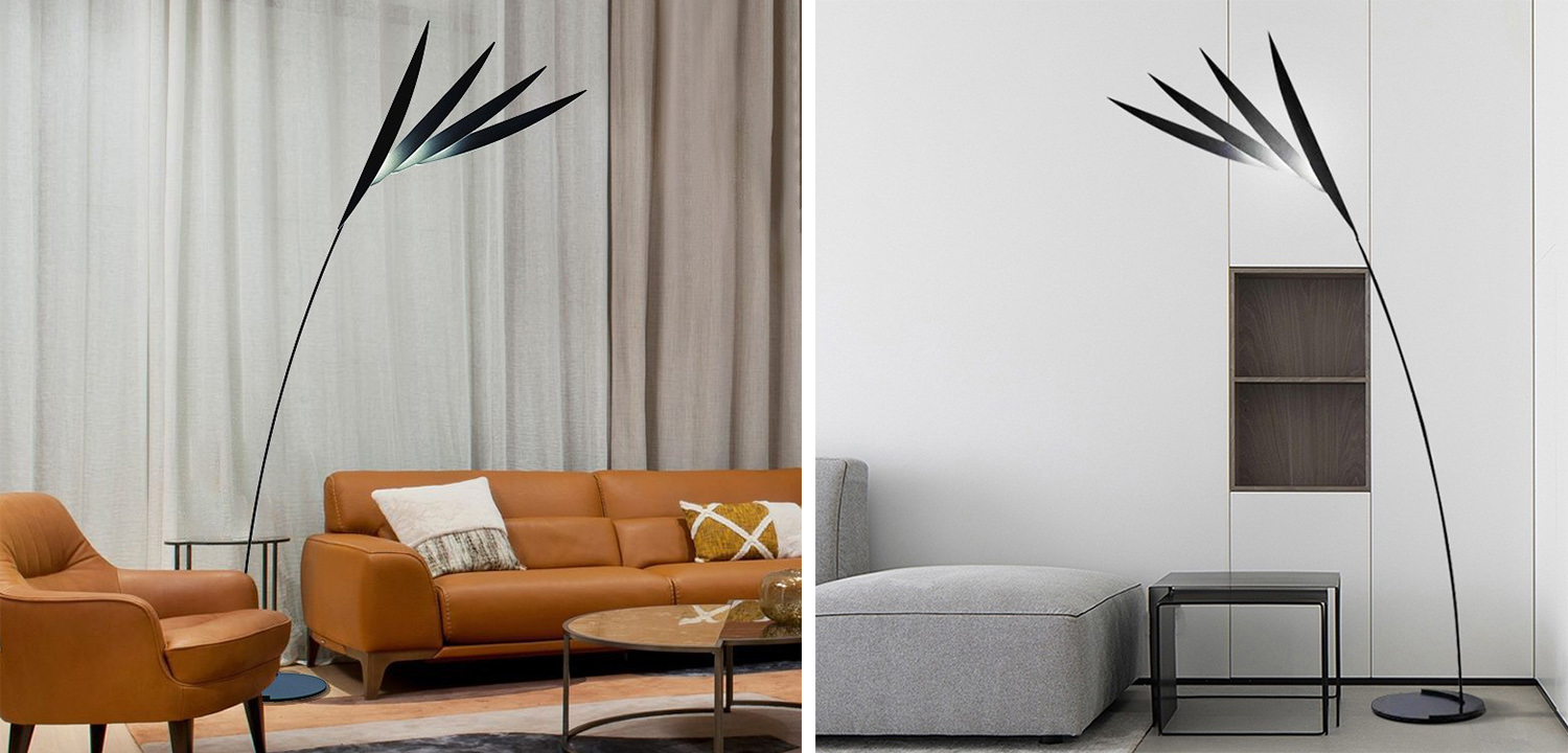 Торшер экзотический цветок райская птица FLOU - фото