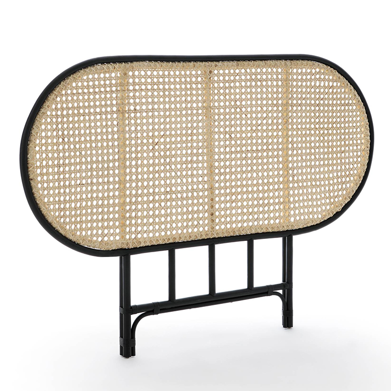 Изголовье для кровати Wicker Rattan Бежевый Черный Изголовье для кровати Wicker Rattan Бежевый Черный в Барнауле | Loft Concept
