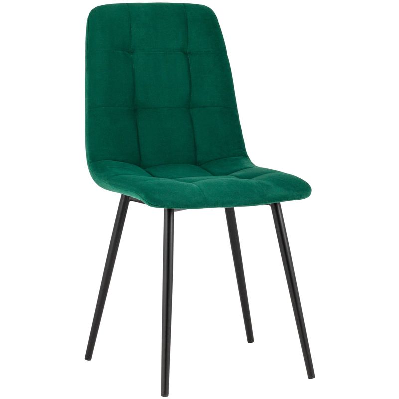 Стул NANCY S-2 Chair Изумрудный Велюр Изумрудный Черный Стул NANCY S-2 Chair Изумрудный Велюр Изумрудный Черный в Барнауле | Loft Concept