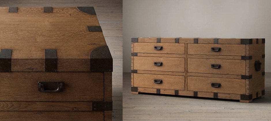 Комод в винтажном стиле Vintage Antique Oak Wide Комод в винтажном стиле Vintage Antique Oak Wide - Loft-Concept в Барнауле