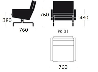 Кресло PK31 1 seat Кресло PK31 1 seat в Барнауле