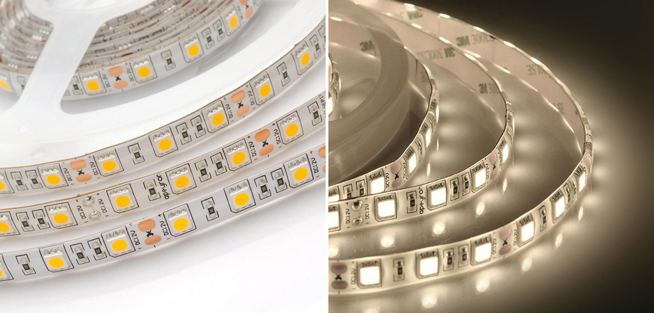 Светодиодная влагозащищенная лента 14,4W/m 60Led/m 5050SMD теплый белый Светодиодная влагозащищенная лента 14,4W/m 60Led/m 5050SMD теплый белый - Loft-Concept в Барнауле