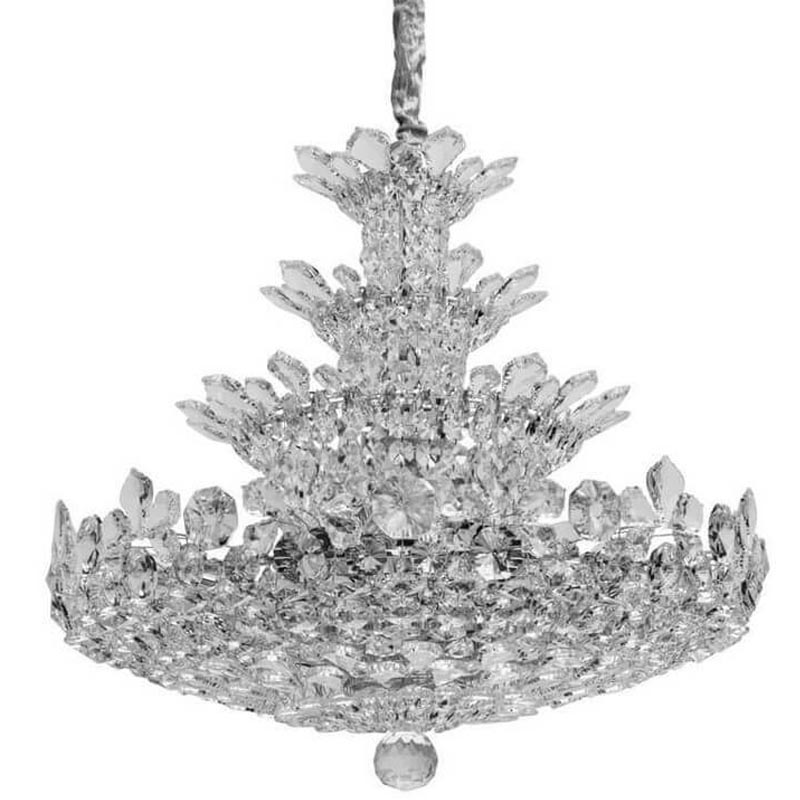 Люстра Griselda Crystal Chandelier 80 Хром Прозрачный Люстра Griselda Crystal Chandelier 80 Хром Прозрачный в Барнауле | Loft Concept