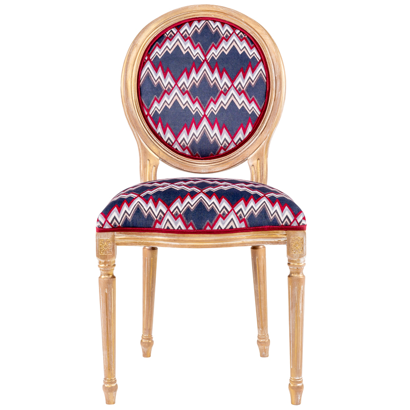 Стул Ikat Pattern с золотой патиной Золотой Мульти в Барнауле | Loft Concept 