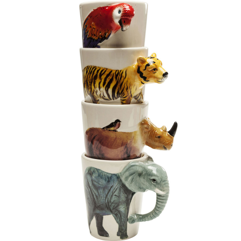 Кружка Tropical Animals mug Мульти Кружка Tropical Animals mug Мульти в Барнауле | Loft Concept