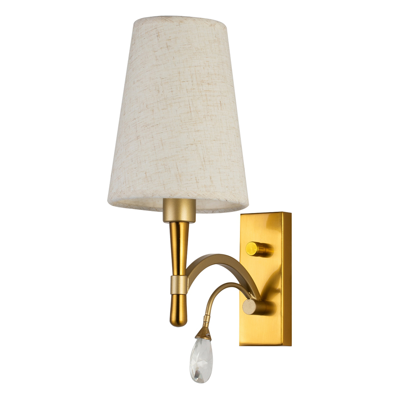 Бра Desiree Sconce Латунь матовое золото Белый Прозрачный Бра Desiree Sconce Латунь матовое золото Белый Прозрачный в Барнауле | Loft Concept