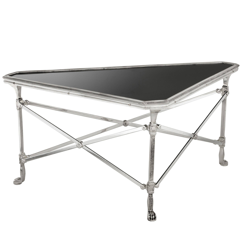 Кофейный стол Eichholtz Coffee Table Soiree Глянцевый черный Серебро винтаж Кофейный стол Eichholtz Coffee Table Soiree Глянцевый черный Серебро винтаж в Барнауле | Loft Concept
