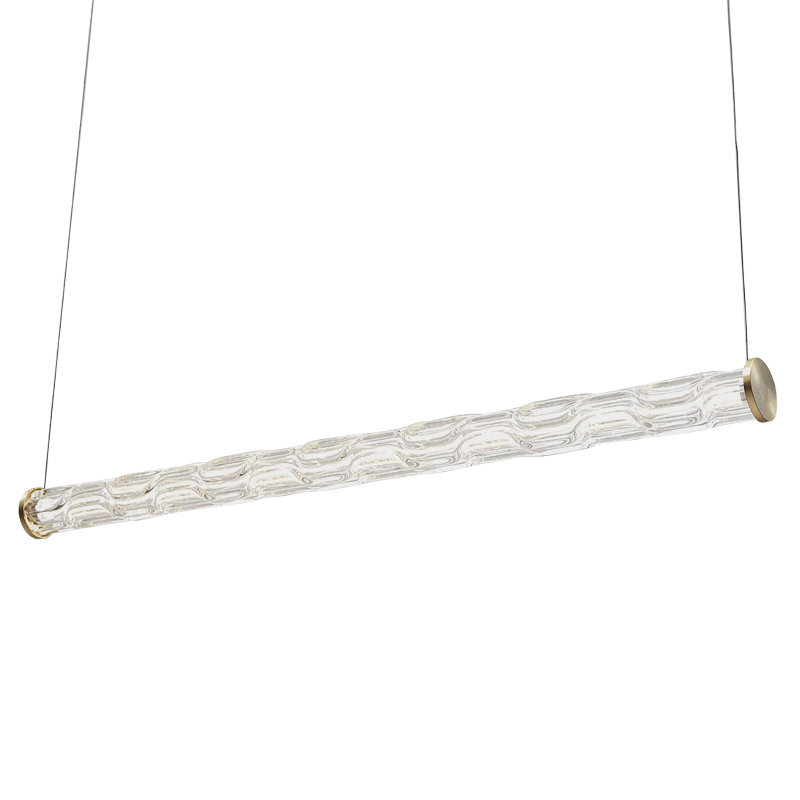 Линейный подвесной светильник Storey Glass Hanging Lamp Золотой Прозрачное Стекло Линейный подвесной светильник Storey Glass Hanging Lamp Золотой Прозрачное Стекло в Барнауле | Loft Concept