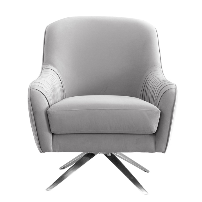 Кресло вращающееся Mistic Armchair Светло-серый Нержавеющая сталь Кресло вращающееся Mistic Armchair Светло-серый Нержавеющая сталь в Барнауле | Loft Concept