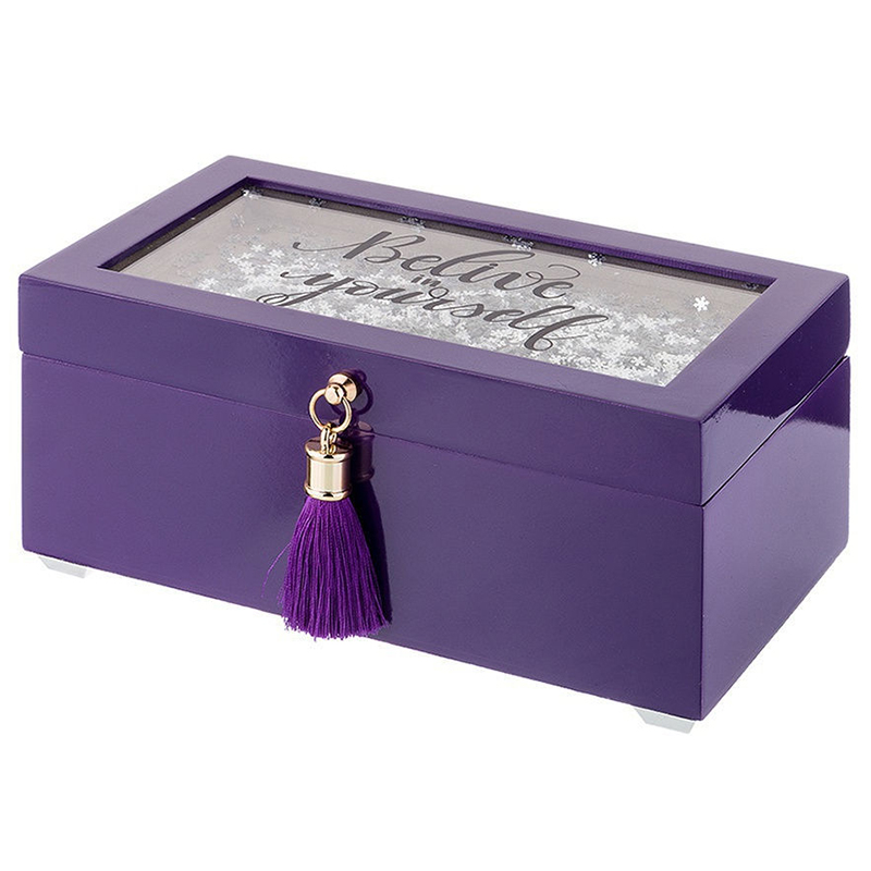 Шкатулка Snowflakes Lilac Box Фиолетовый Шкатулка Snowflakes Lilac Box Фиолетовый в Барнауле | Loft Concept