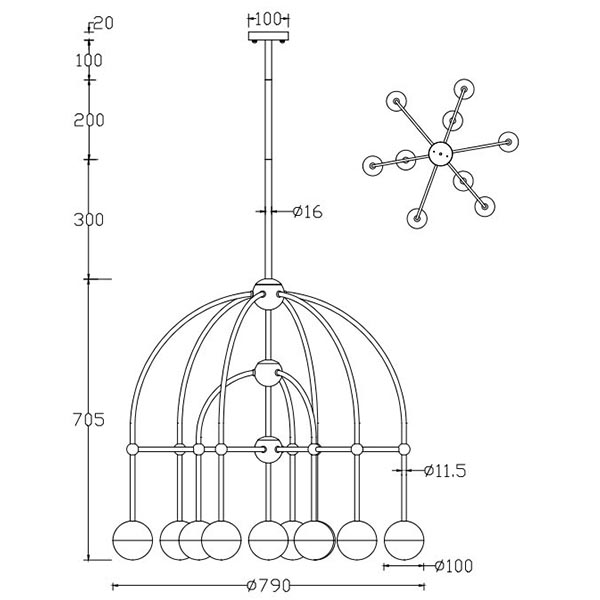 Люстра Heidy Chrome Chandelier 10 Люстра Heidy Chrome Chandelier 10 в Барнауле