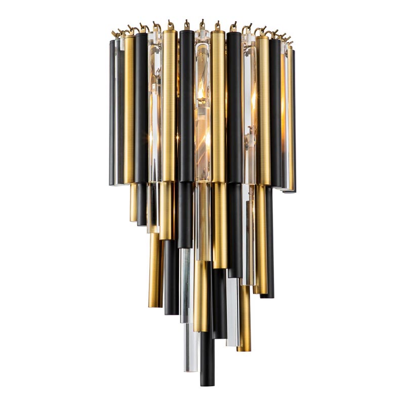 Бра Black Brass Symphony Wall Lamp Черный Латунь Прозрачный (Transparent) Бра Black Brass Symphony Wall Lamp Черный Латунь Прозрачный (Transparent) в Барнауле | Loft Concept