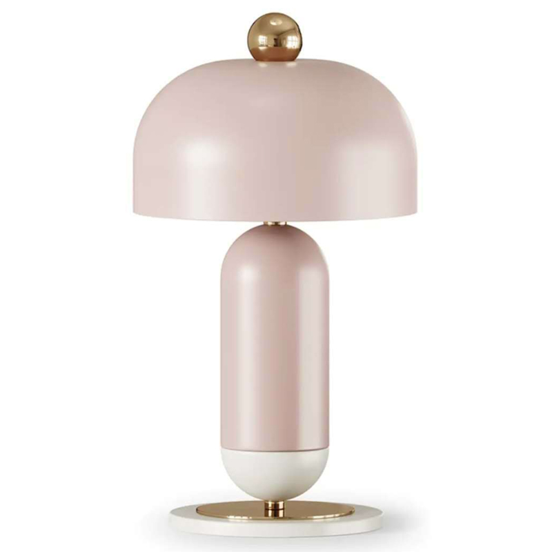Meet Table lamp pink Розовый пастельный Латунь Meet Table lamp pink Розовый пастельный Латунь в Барнауле | Loft Concept