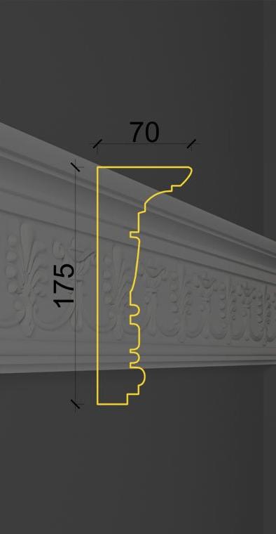 Молдинг с орнаментом MO-13 Молдинг с орнаментом MO-13 в Барнауле