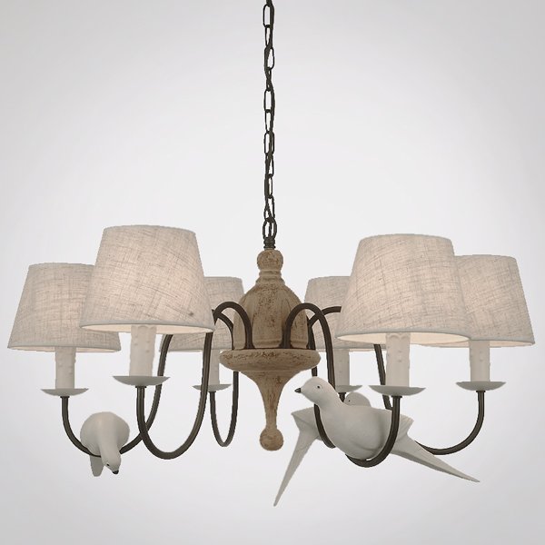 Люстра Norman Bird Chandelier ivory ( слоновая кость ) Люстра Norman Bird Chandelier ivory ( слоновая кость ) в Барнауле | Loft Concept