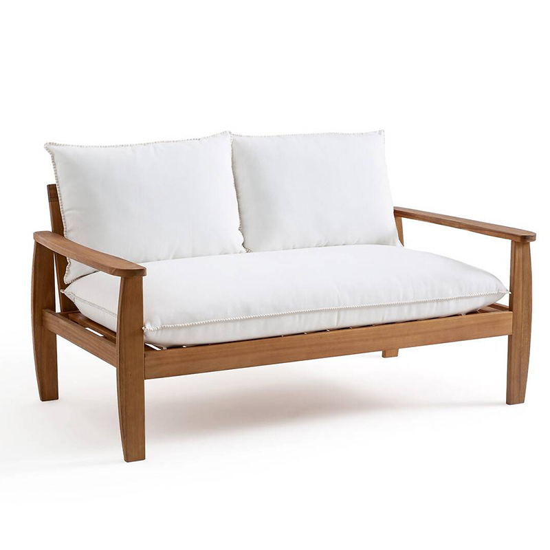 Уличный диван с деревянным каркасом Jensen Sofa Древесина Уличный диван с деревянным каркасом Jensen Sofa Древесина в Барнауле | Loft Concept
