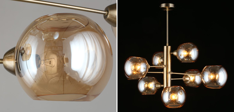 Люстра Staggered Glass Латунь Люстра Staggered Glass Латунь - Loft-Concept в Барнауле