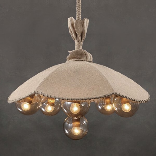 Люстра Loft Pendant Lamp Glass & Linen Bouquet Люстра Loft Pendant Lamp Glass & Linen Bouquet в Барнауле | Loft Concept