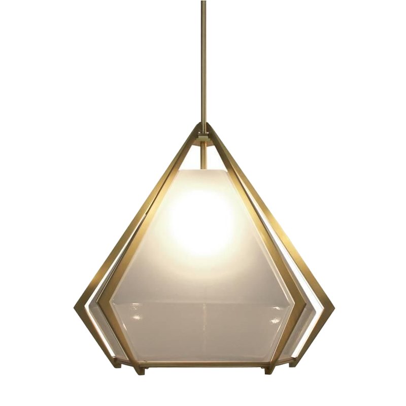 Подвесной светильник Harlow Pendant Lamp white Золотой Белый Подвесной светильник Harlow Pendant Lamp white Золотой Белый в Барнауле | Loft Concept