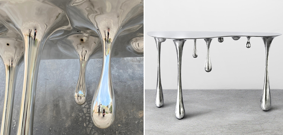 Дизайнерская Консоль Melting Silver Console Zhipeng Tan Дизайнерская Консоль Melting Silver Console Zhipeng Tan - Loft-Concept в Барнауле
