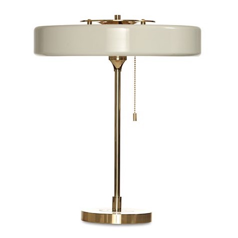 Настольная Bert Frank Revolve Table Lamp White Латунь Белый Настольная Bert Frank Revolve Table Lamp White Латунь Белый в Барнауле | Loft Concept