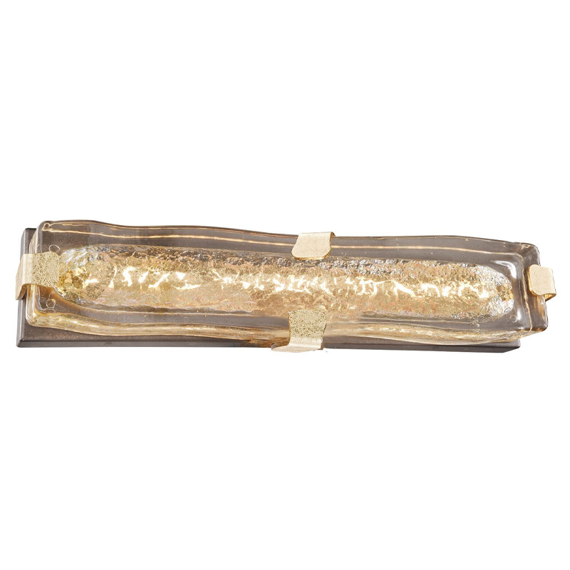 Бра с плафоном из выдувного муранского стекла Lumpio Gold Золотой Коричневый Бра с плафоном из выдувного муранского стекла Lumpio Gold Золотой Коричневый в Барнауле | Loft Concept