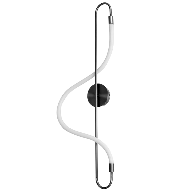 Светодиодное Бра Knot Lihgt Черное Черный Белый Светодиодное Бра Knot Lihgt Черное Черный Белый в Барнауле | Loft Concept