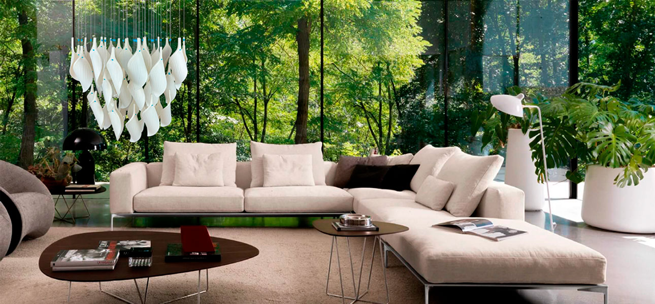 Дизайнерская люстра White Flower Petals высота 60 см - фото №1