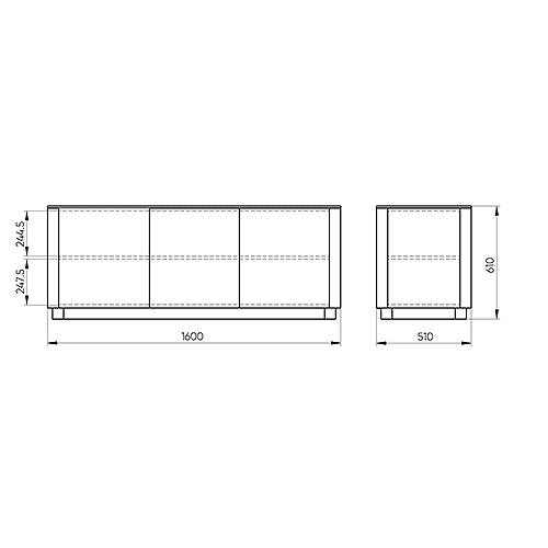 Тумба белая с 3-мя дверцами Tammi  в Барнауле