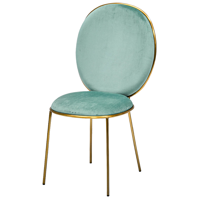 Стул STAY Chair Mint Мятный Глянцевое золото Стул STAY Chair Mint Мятный Глянцевое золото в Барнауле | Loft Concept