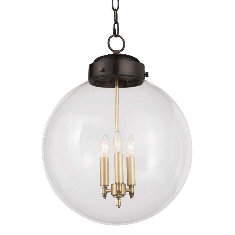 Подвесной светильник Conor Globe Hanging lamp Black Черный Прозрачный (Transparent) Подвесной светильник Conor Globe Hanging lamp Black Черный Прозрачный (Transparent) в Барнауле | Loft Concept