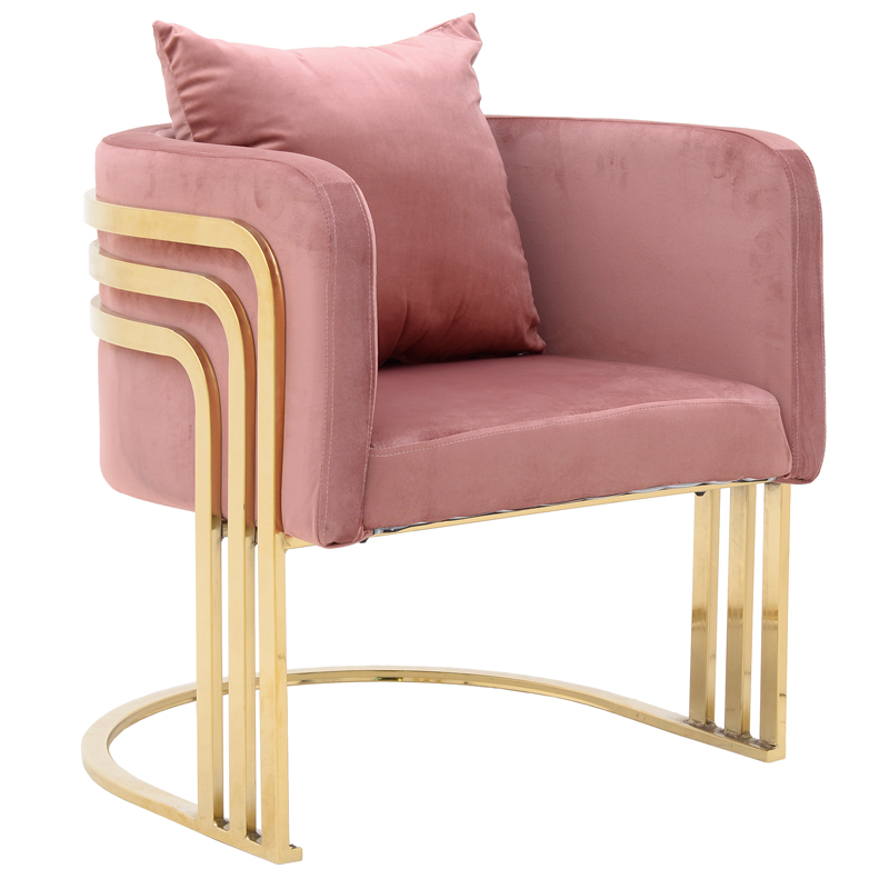 Кресло Custodia Armchair Pink Розовый Глянцевое золото Кресло Custodia Armchair Pink Розовый Глянцевое золото в Барнауле | Loft Concept