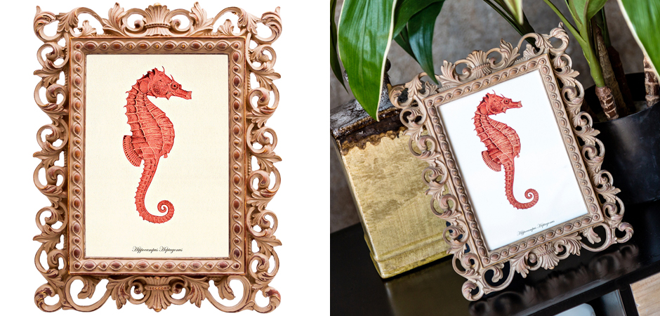 Постер Red Seahorse Poster Постер Red Seahorse Poster - Loft-Concept в Барнауле