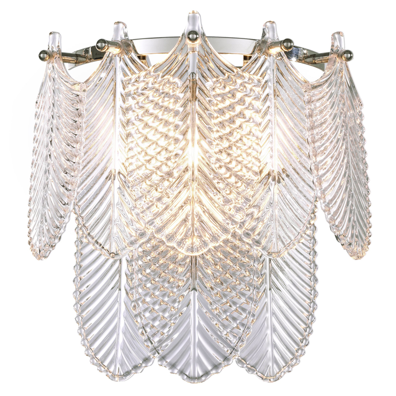 Бра Eichholtz Wall Lamp Verbier clear Прозрачное Стекло Никель Бра Eichholtz Wall Lamp Verbier clear Прозрачное Стекло Никель в Барнауле | Loft Concept