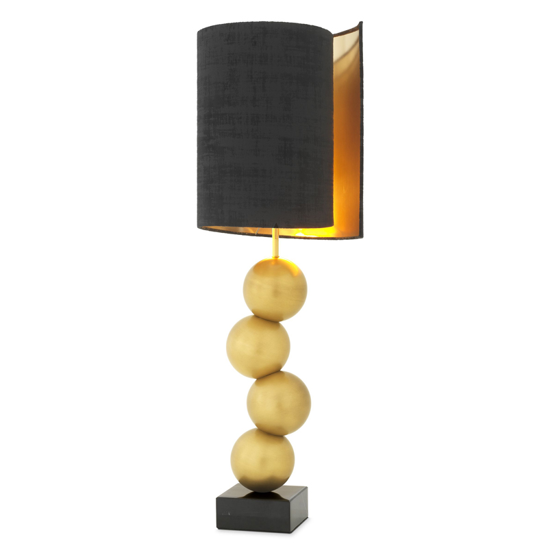 Настольная лампа Eichholtz Table Lamp Aerion Brass Черный Латунь Античная полированная Черный Мрамор Nero Настольная лампа Eichholtz Table Lamp Aerion Brass Черный Латунь Античная полированная Черный Мрамор Nero в Барнауле | Loft Concept