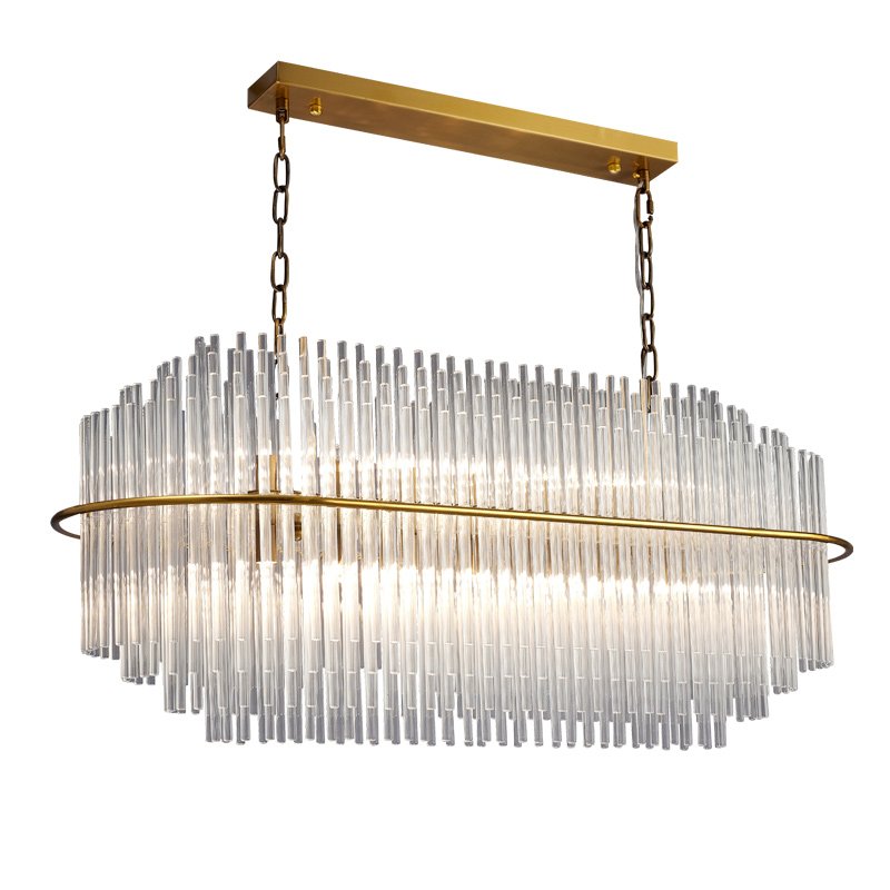Люстра Nembus KEBO STILL LINE CHANDELIER Латунь Прозрачный Люстра Nembus KEBO STILL LINE CHANDELIER Латунь Прозрачный в Барнауле | Loft Concept